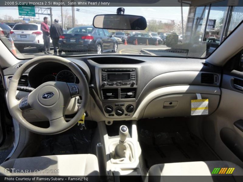 Satin White Pearl / Ivory 2008 Subaru Impreza 2.5i Wagon