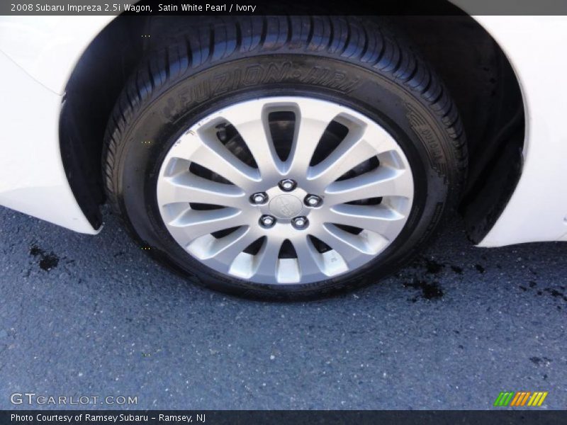 Satin White Pearl / Ivory 2008 Subaru Impreza 2.5i Wagon