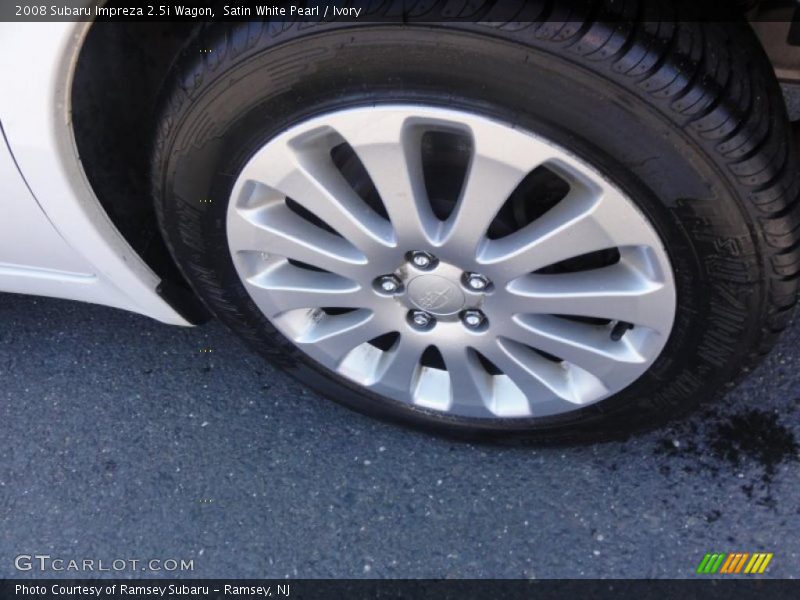 Satin White Pearl / Ivory 2008 Subaru Impreza 2.5i Wagon