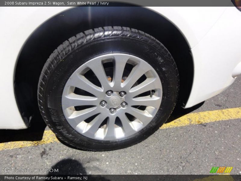 Satin White Pearl / Ivory 2008 Subaru Impreza 2.5i Wagon