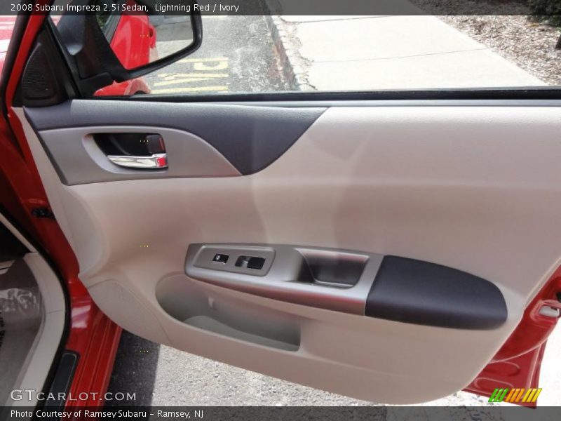 Lightning Red / Ivory 2008 Subaru Impreza 2.5i Sedan