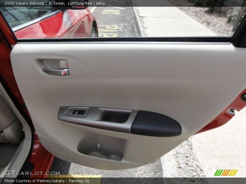 Lightning Red / Ivory 2008 Subaru Impreza 2.5i Sedan
