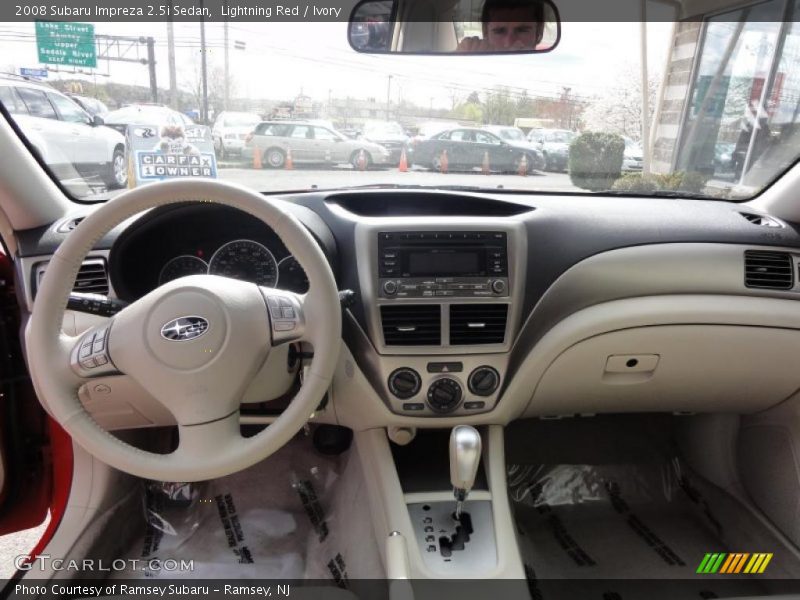 Lightning Red / Ivory 2008 Subaru Impreza 2.5i Sedan