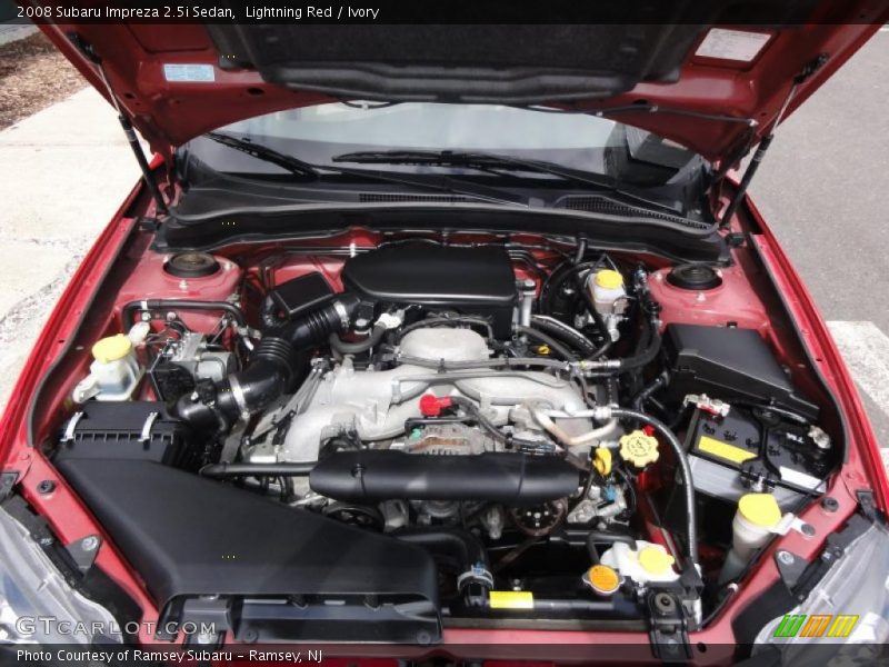 Lightning Red / Ivory 2008 Subaru Impreza 2.5i Sedan