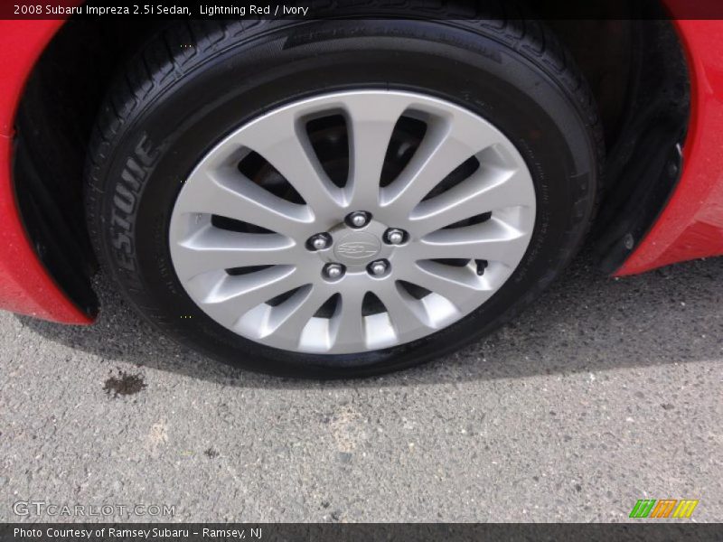 Lightning Red / Ivory 2008 Subaru Impreza 2.5i Sedan