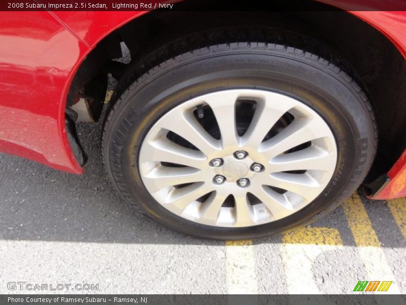 Lightning Red / Ivory 2008 Subaru Impreza 2.5i Sedan