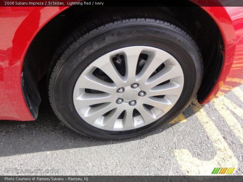 Lightning Red / Ivory 2008 Subaru Impreza 2.5i Sedan