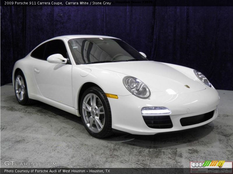 Carrara White / Stone Grey 2009 Porsche 911 Carrera Coupe