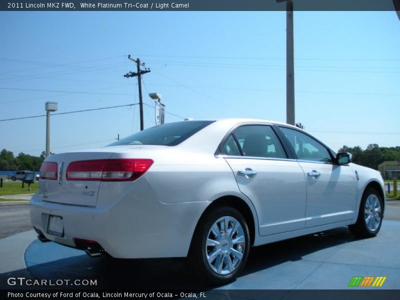 White Platinum Tri-Coat / Light Camel 2011 Lincoln MKZ FWD