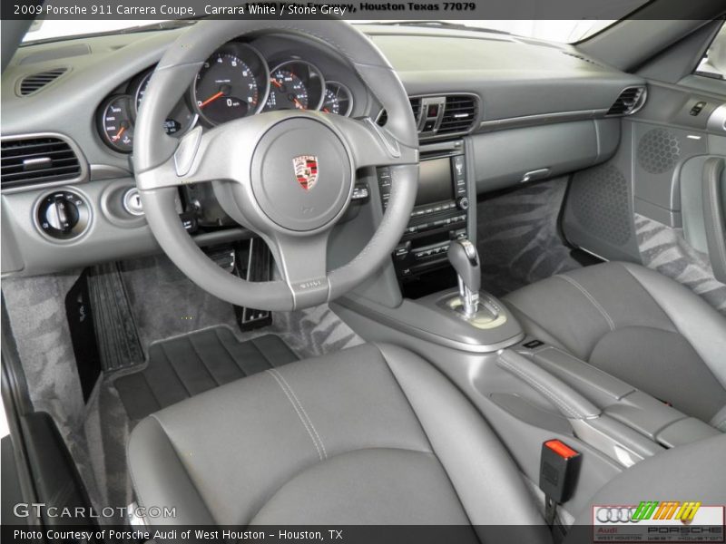 Carrara White / Stone Grey 2009 Porsche 911 Carrera Coupe