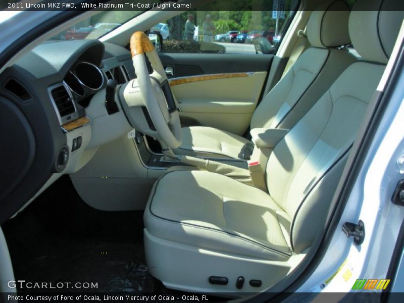 White Platinum Tri-Coat / Light Camel 2011 Lincoln MKZ FWD