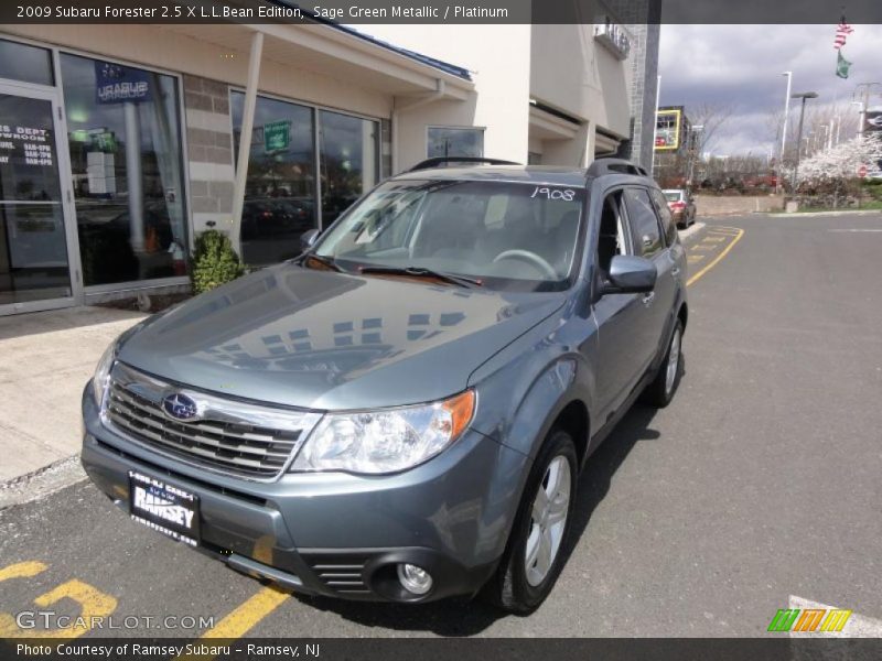 Sage Green Metallic / Platinum 2009 Subaru Forester 2.5 X L.L.Bean Edition
