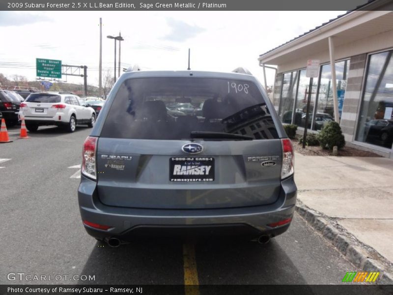 Sage Green Metallic / Platinum 2009 Subaru Forester 2.5 X L.L.Bean Edition
