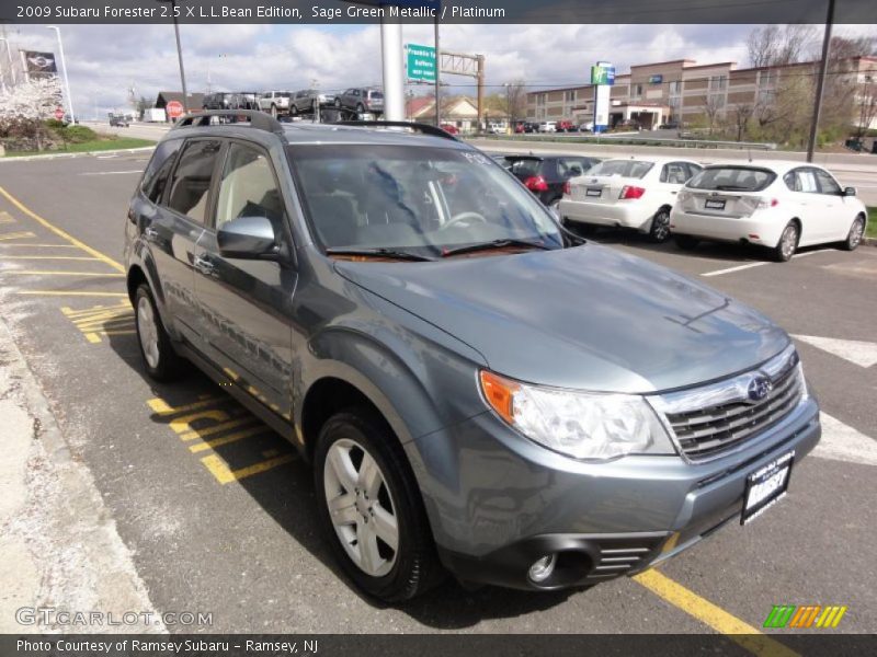 Sage Green Metallic / Platinum 2009 Subaru Forester 2.5 X L.L.Bean Edition