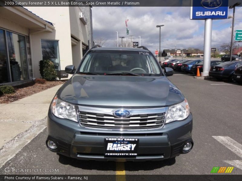 Sage Green Metallic / Platinum 2009 Subaru Forester 2.5 X L.L.Bean Edition