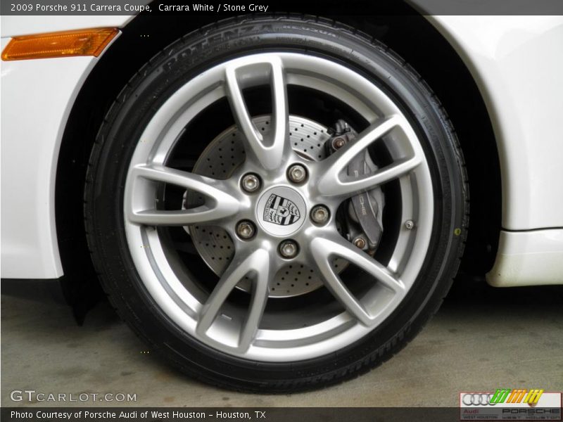 Carrara White / Stone Grey 2009 Porsche 911 Carrera Coupe