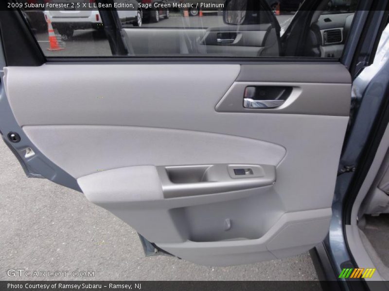 Sage Green Metallic / Platinum 2009 Subaru Forester 2.5 X L.L.Bean Edition