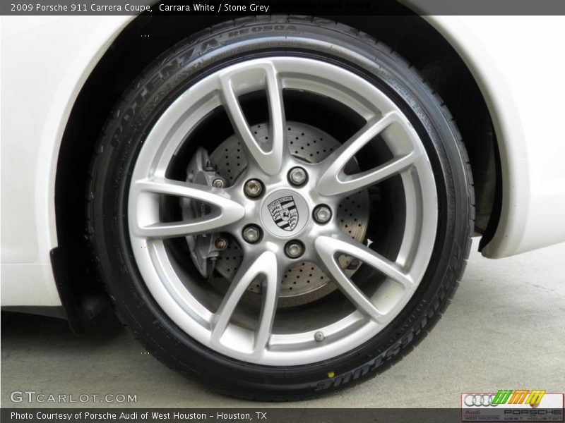Carrara White / Stone Grey 2009 Porsche 911 Carrera Coupe
