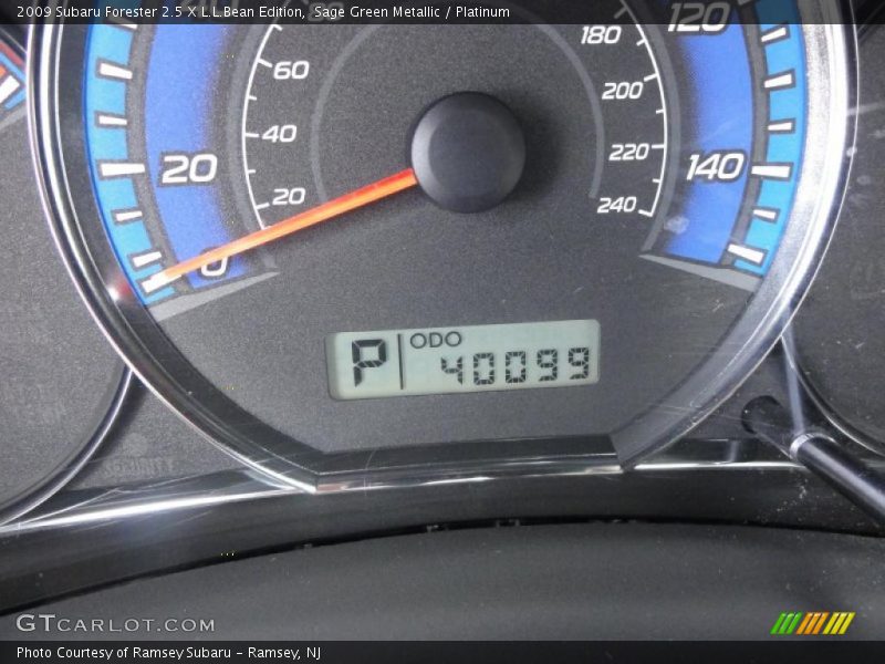 Sage Green Metallic / Platinum 2009 Subaru Forester 2.5 X L.L.Bean Edition
