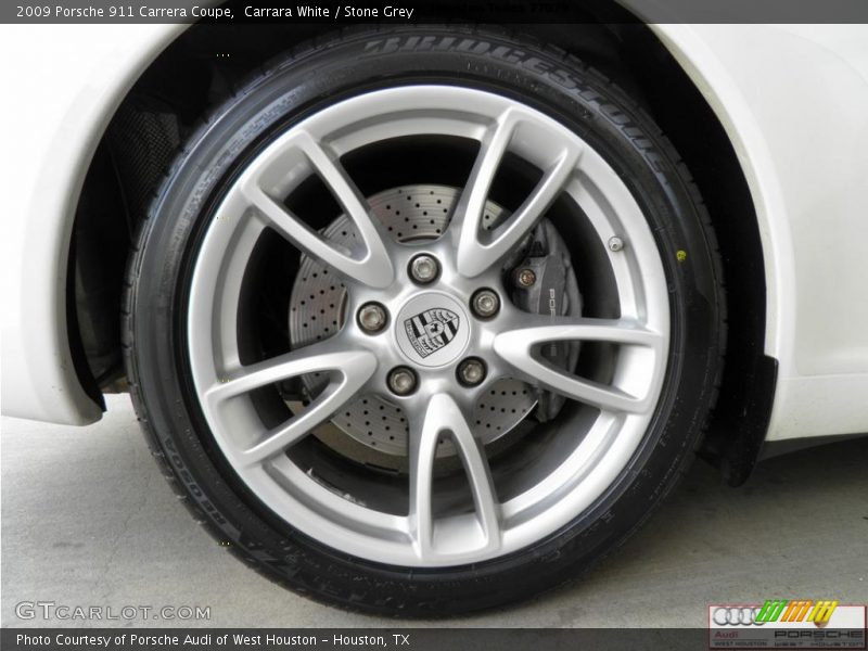 Carrara White / Stone Grey 2009 Porsche 911 Carrera Coupe