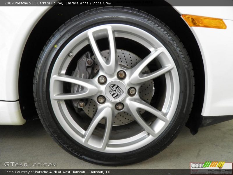 Carrara White / Stone Grey 2009 Porsche 911 Carrera Coupe