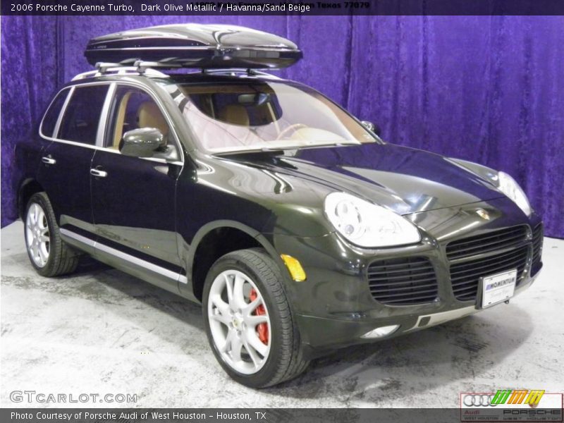 Dark Olive Metallic / Havanna/Sand Beige 2006 Porsche Cayenne Turbo