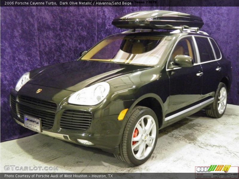 Dark Olive Metallic / Havanna/Sand Beige 2006 Porsche Cayenne Turbo