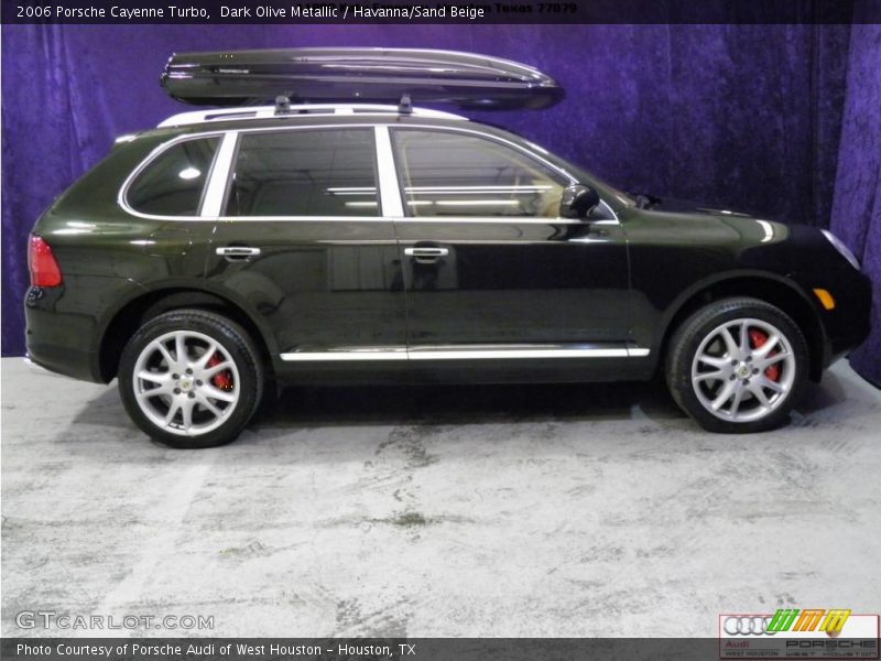 Dark Olive Metallic / Havanna/Sand Beige 2006 Porsche Cayenne Turbo