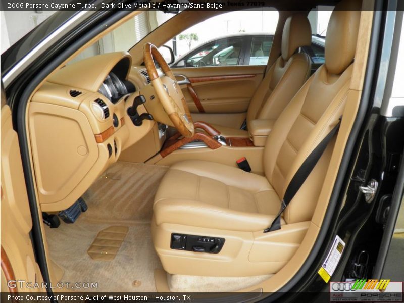 Dark Olive Metallic / Havanna/Sand Beige 2006 Porsche Cayenne Turbo