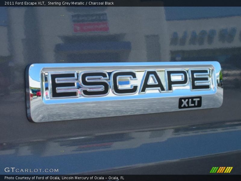 Sterling Grey Metallic / Charcoal Black 2011 Ford Escape XLT