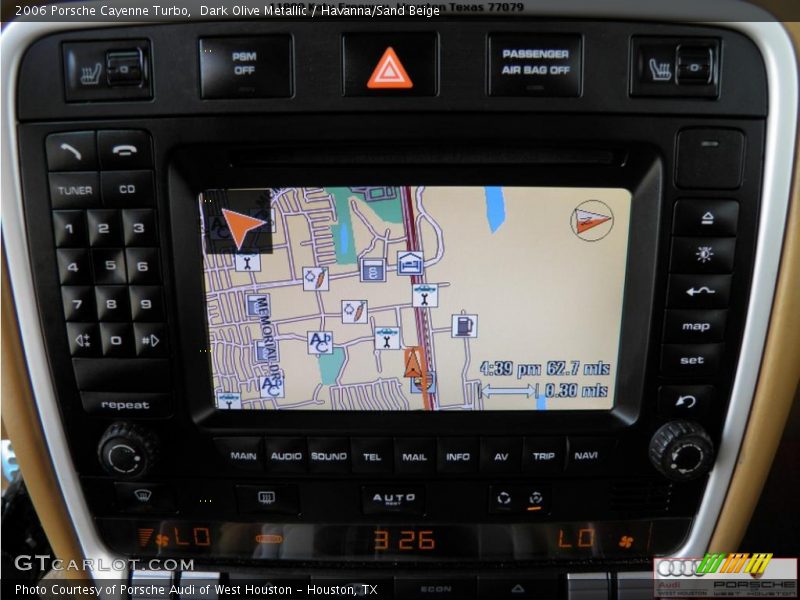 Dark Olive Metallic / Havanna/Sand Beige 2006 Porsche Cayenne Turbo