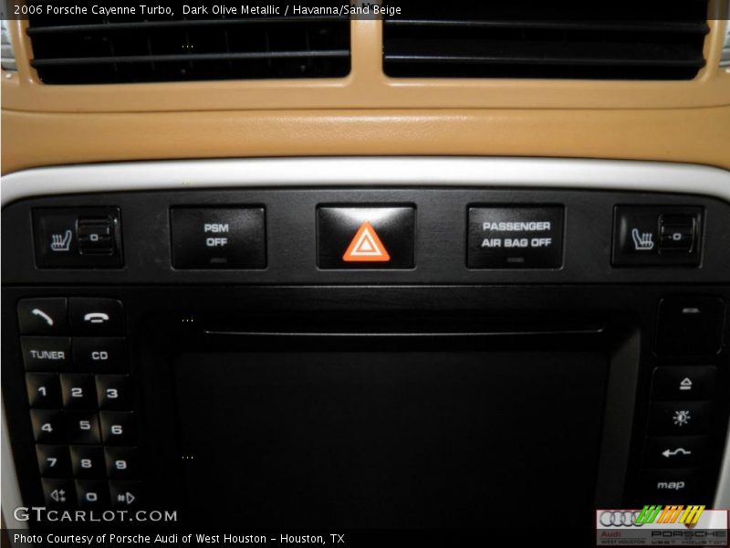 Dark Olive Metallic / Havanna/Sand Beige 2006 Porsche Cayenne Turbo