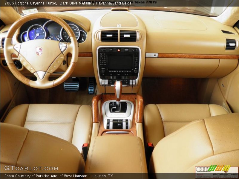 Dark Olive Metallic / Havanna/Sand Beige 2006 Porsche Cayenne Turbo