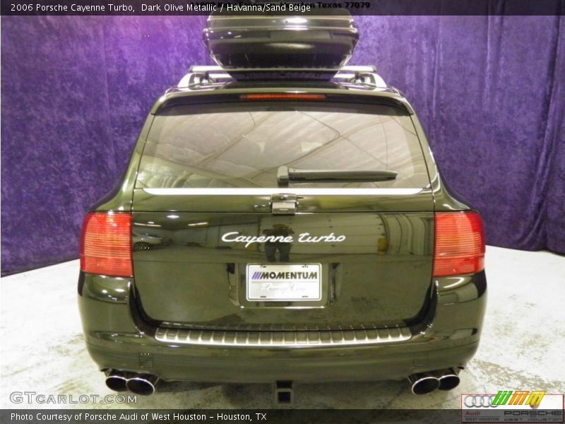 Dark Olive Metallic / Havanna/Sand Beige 2006 Porsche Cayenne Turbo