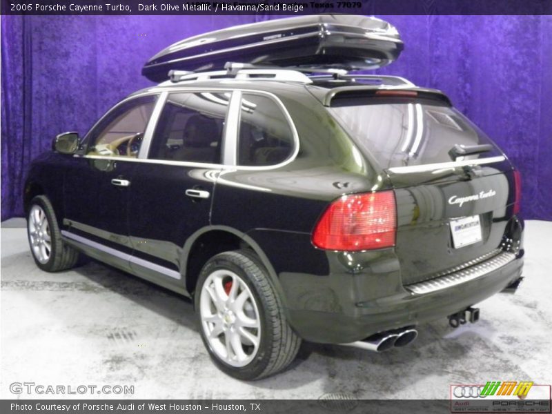 Dark Olive Metallic / Havanna/Sand Beige 2006 Porsche Cayenne Turbo