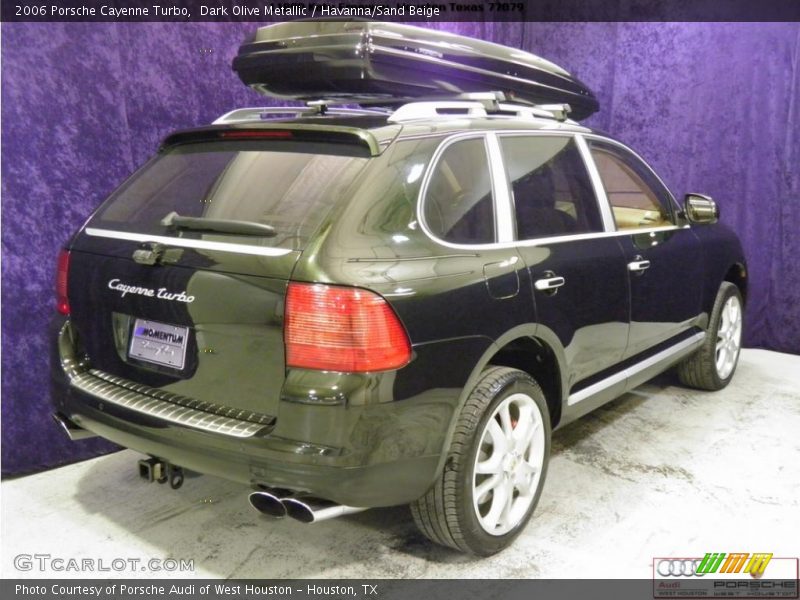 Dark Olive Metallic / Havanna/Sand Beige 2006 Porsche Cayenne Turbo