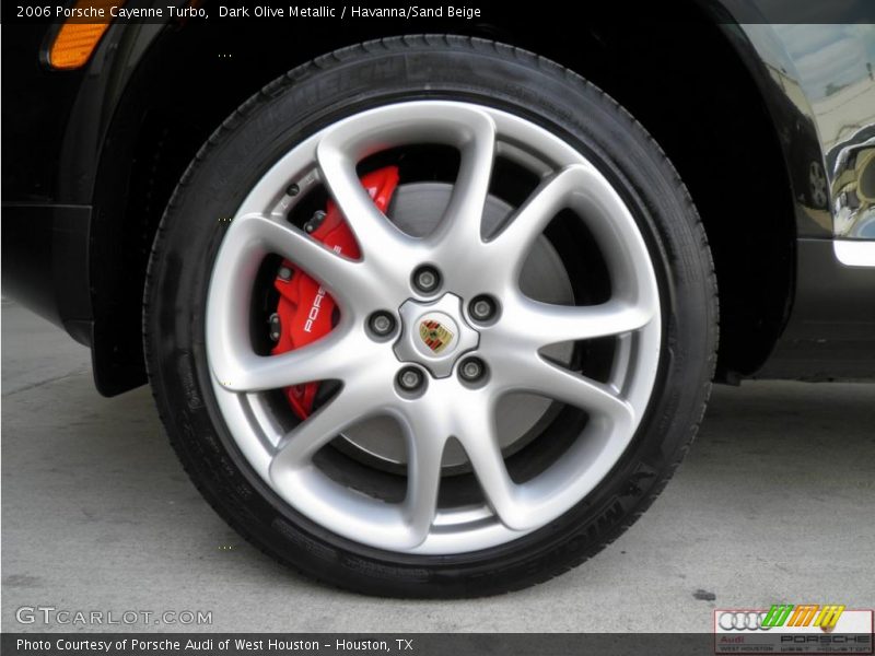 Dark Olive Metallic / Havanna/Sand Beige 2006 Porsche Cayenne Turbo