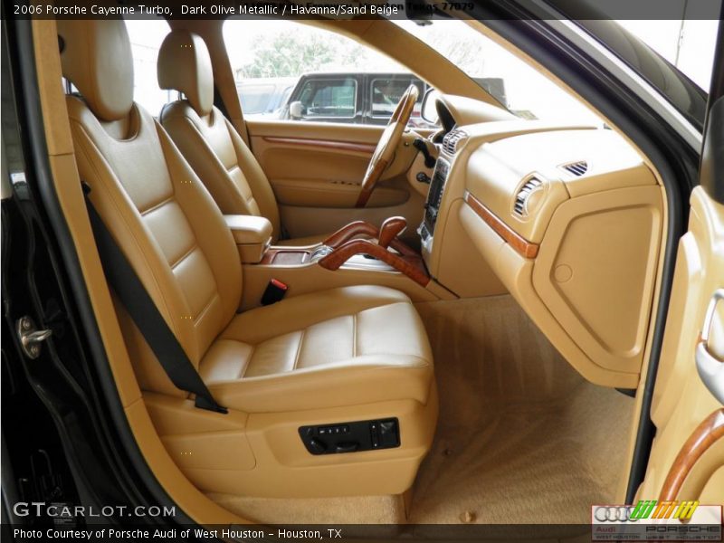 Dark Olive Metallic / Havanna/Sand Beige 2006 Porsche Cayenne Turbo