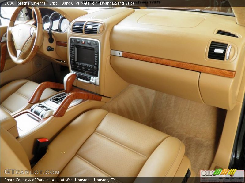 Dark Olive Metallic / Havanna/Sand Beige 2006 Porsche Cayenne Turbo