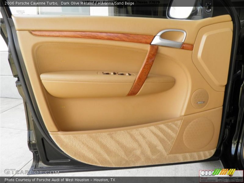 Dark Olive Metallic / Havanna/Sand Beige 2006 Porsche Cayenne Turbo