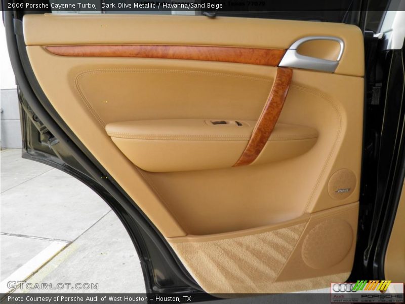 Dark Olive Metallic / Havanna/Sand Beige 2006 Porsche Cayenne Turbo
