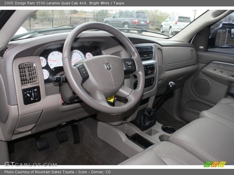 Taupe Interior - 2005 Ram 3500 Laramie Quad Cab 4x4 