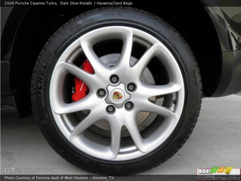 Dark Olive Metallic / Havanna/Sand Beige 2006 Porsche Cayenne Turbo
