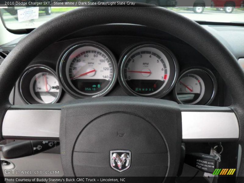 Stone White / Dark Slate Gray/Light Slate Gray 2010 Dodge Charger SXT