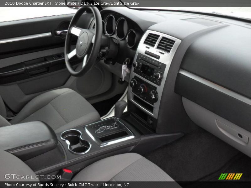 Stone White / Dark Slate Gray/Light Slate Gray 2010 Dodge Charger SXT