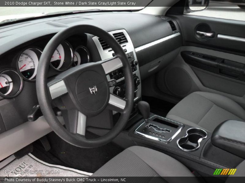 Stone White / Dark Slate Gray/Light Slate Gray 2010 Dodge Charger SXT