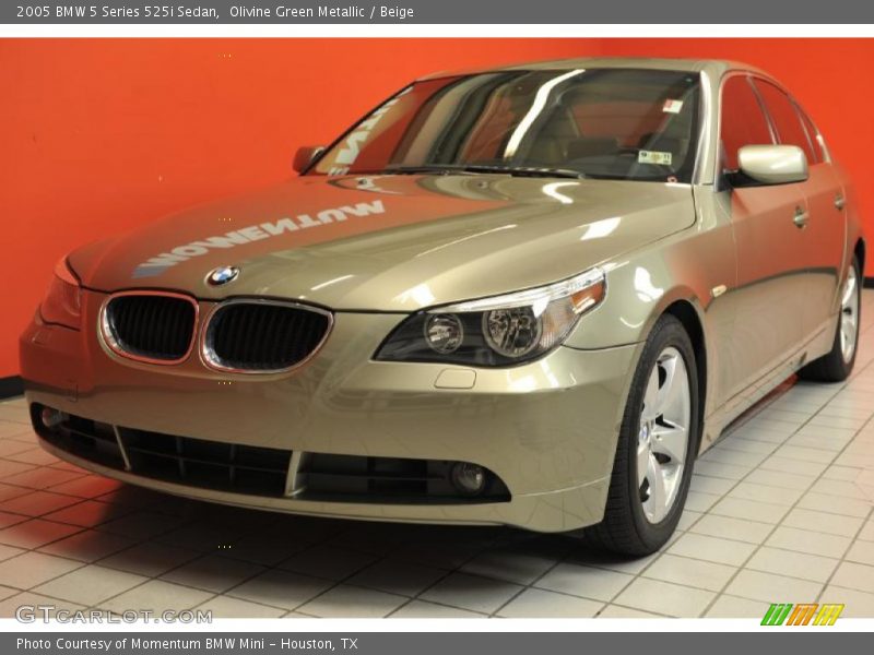 Olivine Green Metallic / Beige 2005 BMW 5 Series 525i Sedan