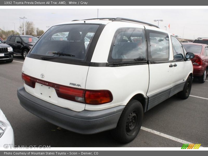 White / Gray 1992 Toyota Previa Deluxe All Trac AWD