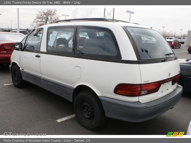 White / Gray 1992 Toyota Previa Deluxe All Trac AWD