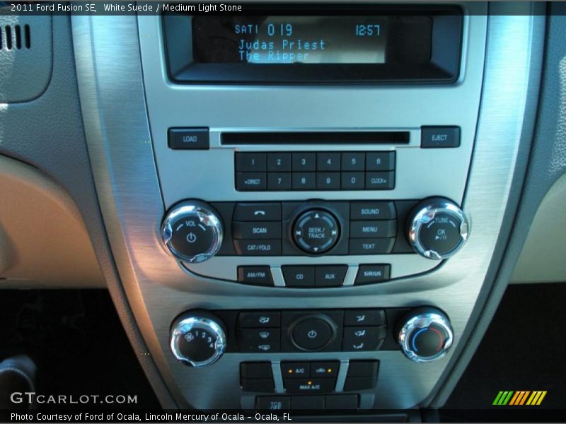 White Suede / Medium Light Stone 2011 Ford Fusion SE